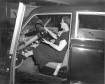 Hazel Nelson with Nash auto